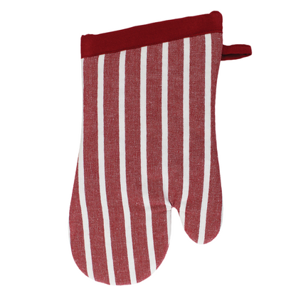 Cabernet Pinstripes Designer Oven Mitt