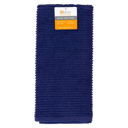 Ink Blue Ridged Towel