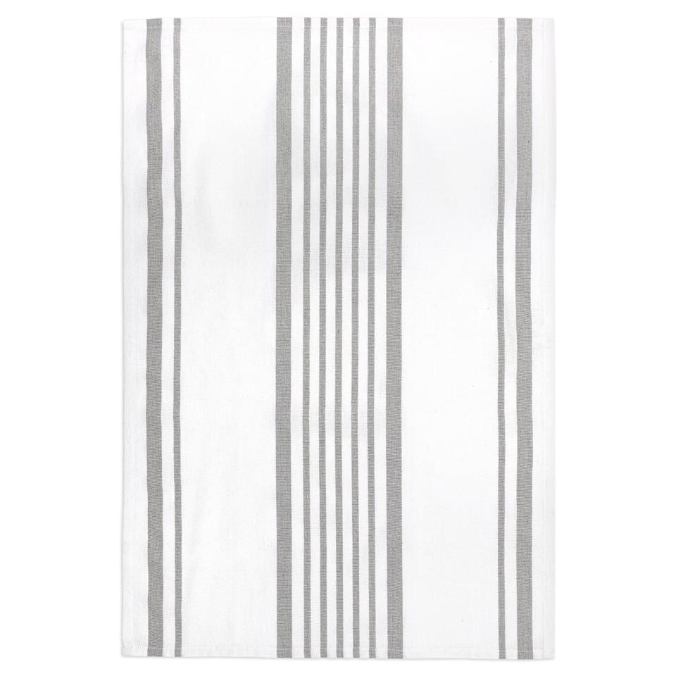 Lunar Gray Relaxed Stripe Towel Set/2