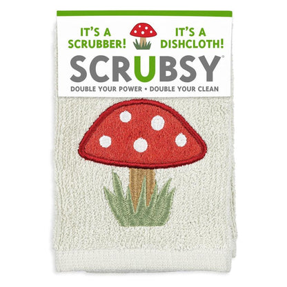 Mushroom SCRUBSY Cloth
