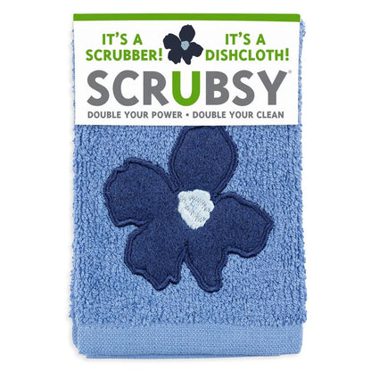 Periwinkle Floral SCRUBSY® Cloth