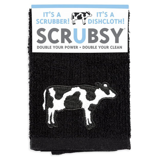 B/W Cow SCRUBSY® Cloth