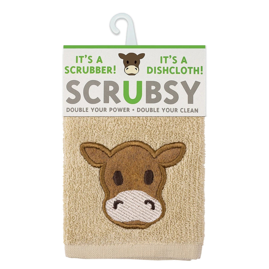 Cow SCRUBSY® Dish Cloth & Scrubber