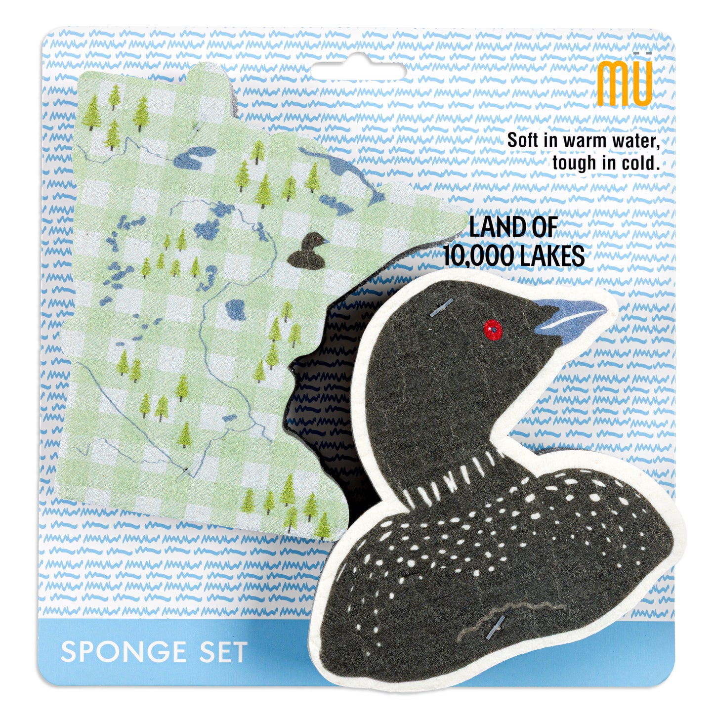 Loon Shaped Sponges Set