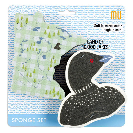 Loon Shaped Sponges Set