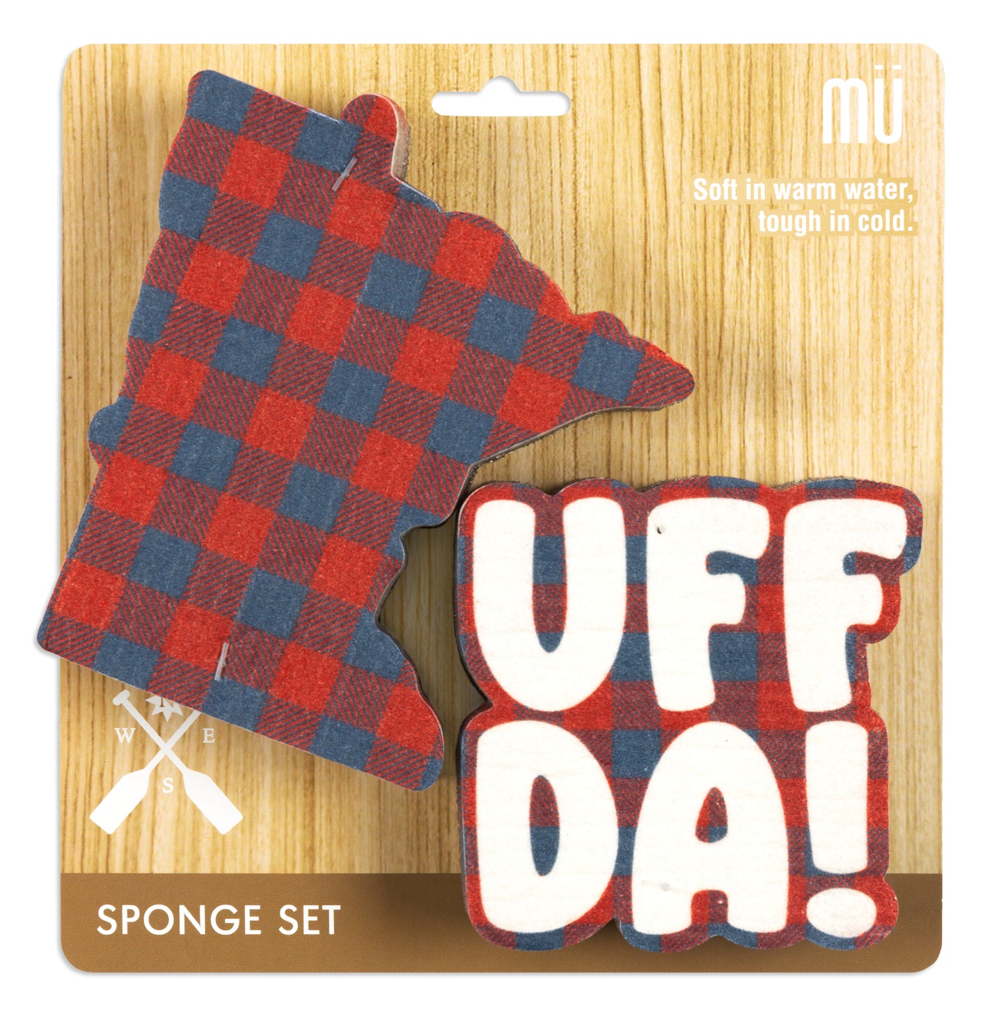 Uffda Shaped Sponges Set