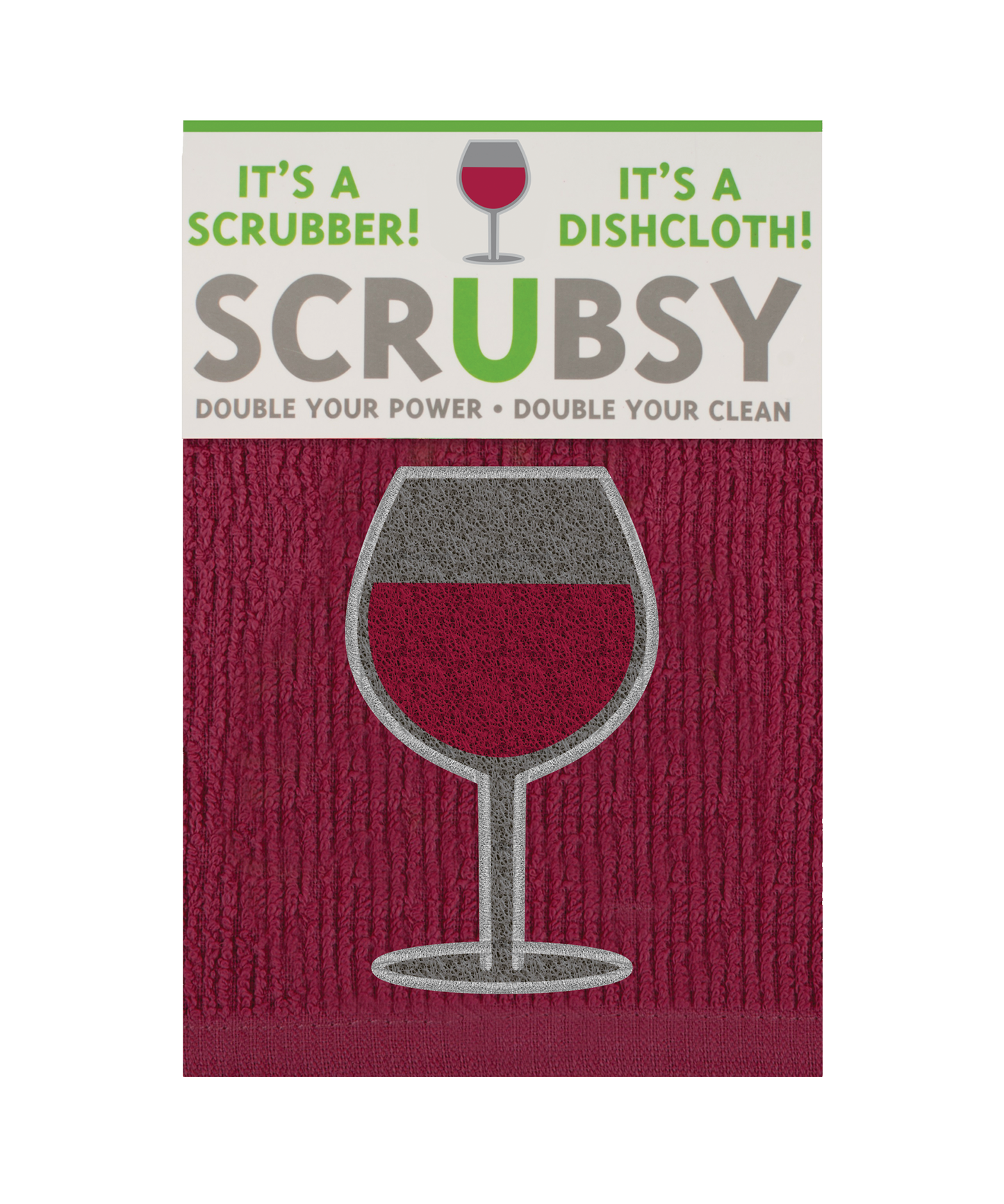 Wine SCRUBSY® Dish Cloth & Scrubber