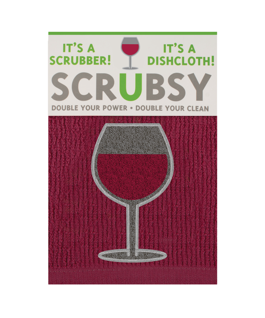 Wine SCRUBSY® Dish Cloth & Scrubber