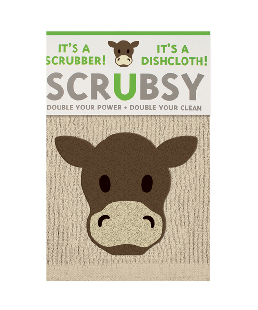 Cow SCRUBSY® Dish Cloth & Scrubber