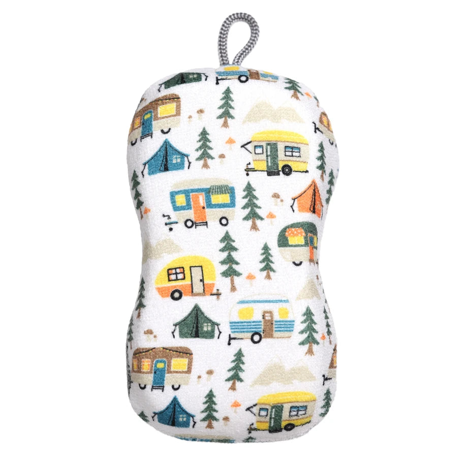 Happy Campers Designer Scrub Sponge