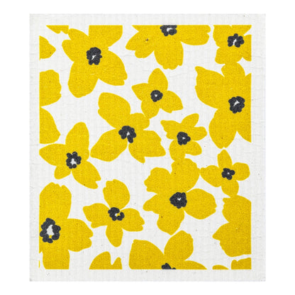 Buttercup Floral Swedish Dishcloth