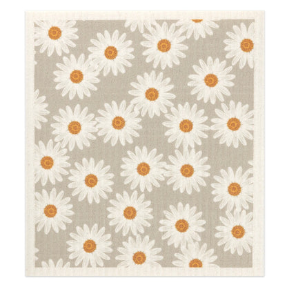 Daisies Swedish Dishcloth