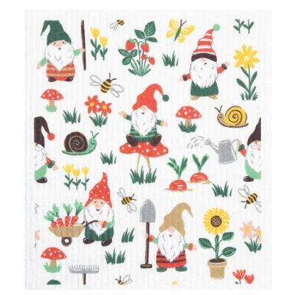 Gnomes Swedish Dishcloth