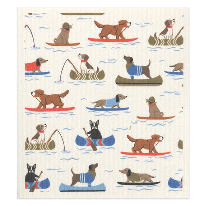Lake Dogs Swedish Dishcloth
