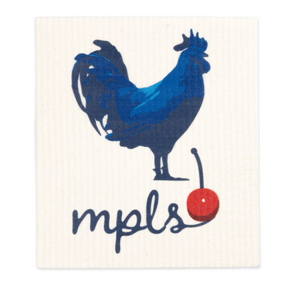 MN Mpls Cherry Swedish Dishcloth