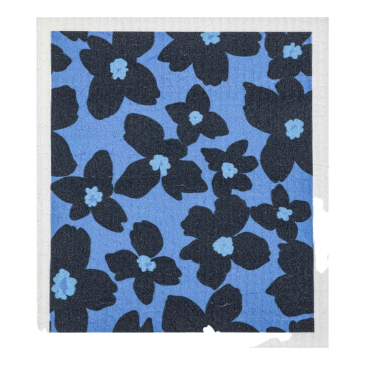 Periwinkle Floral Designer Sponge Cloth