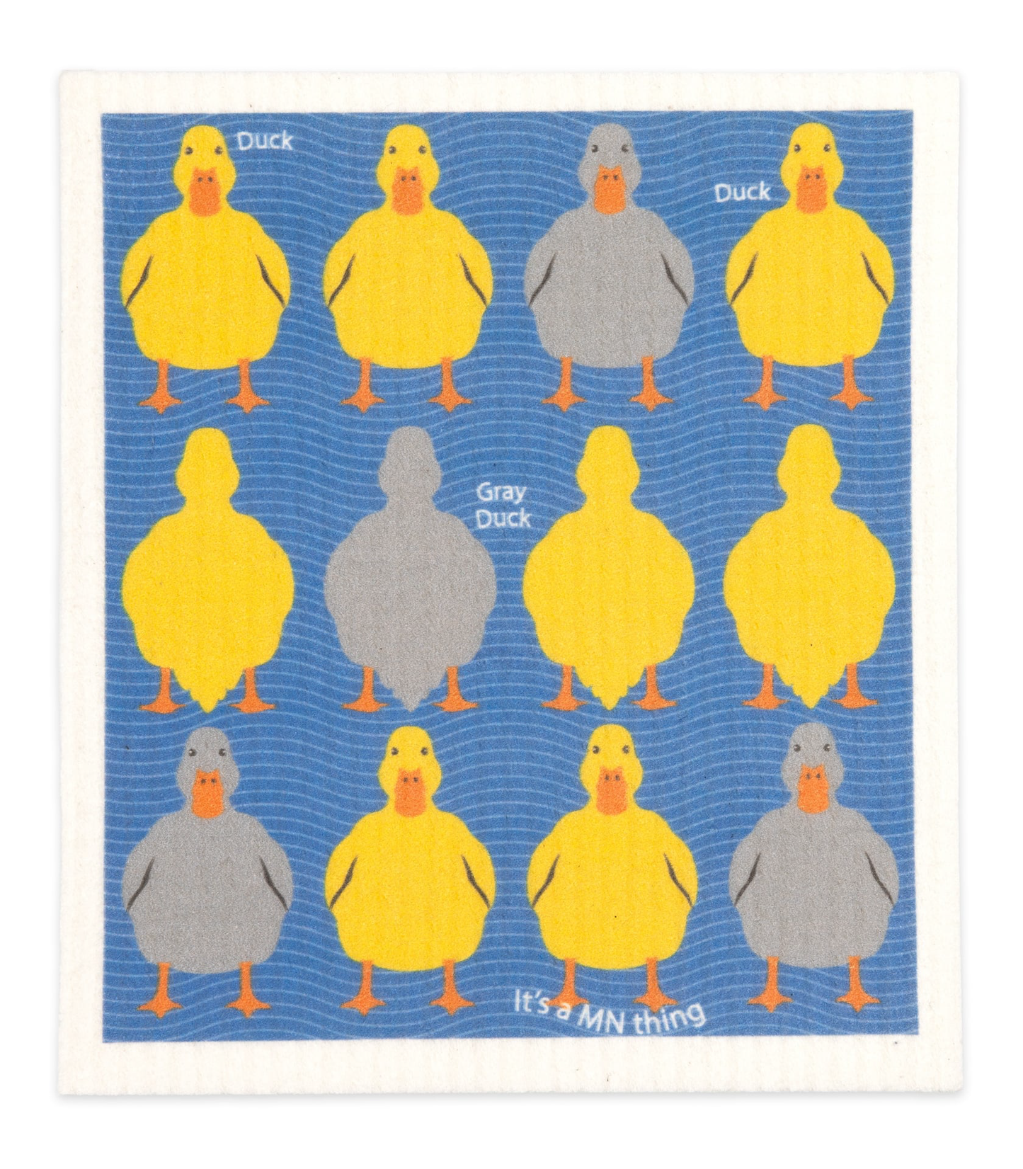 MN PRIDE Gray Duck Sponge Cloth