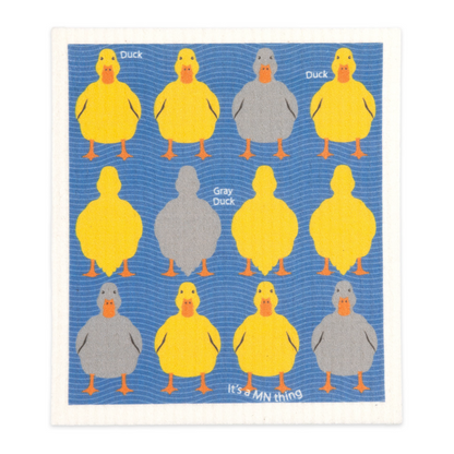 MN Gray Duck Swedish Dishcloth
