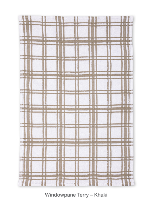 Terry Windowpane Towel