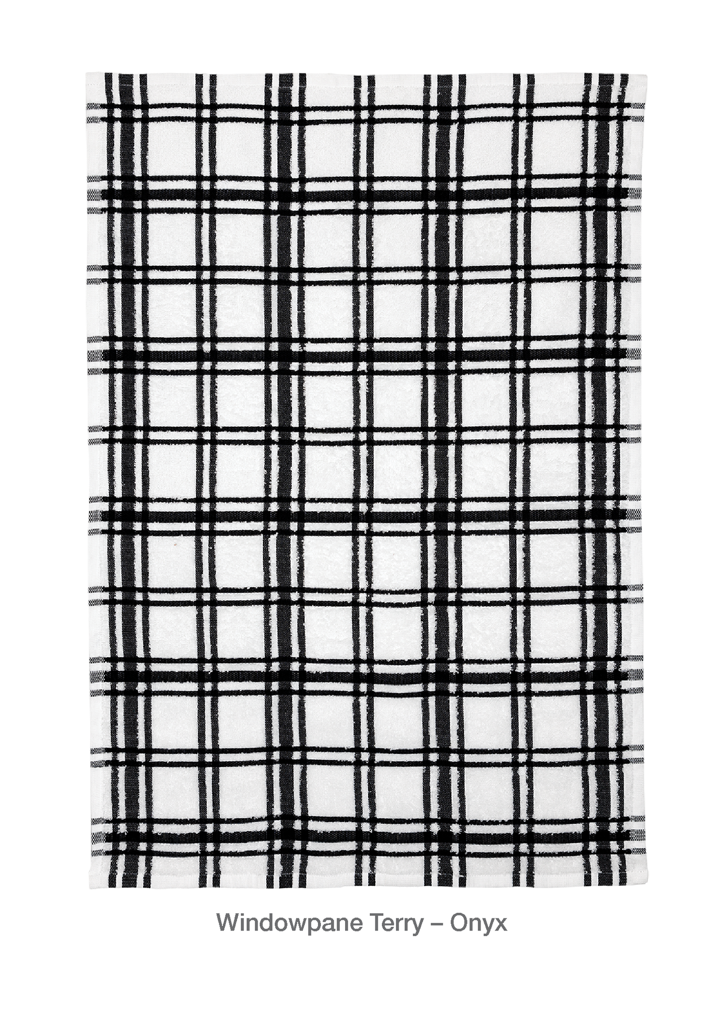 Onyx Windowpane Terry Towel