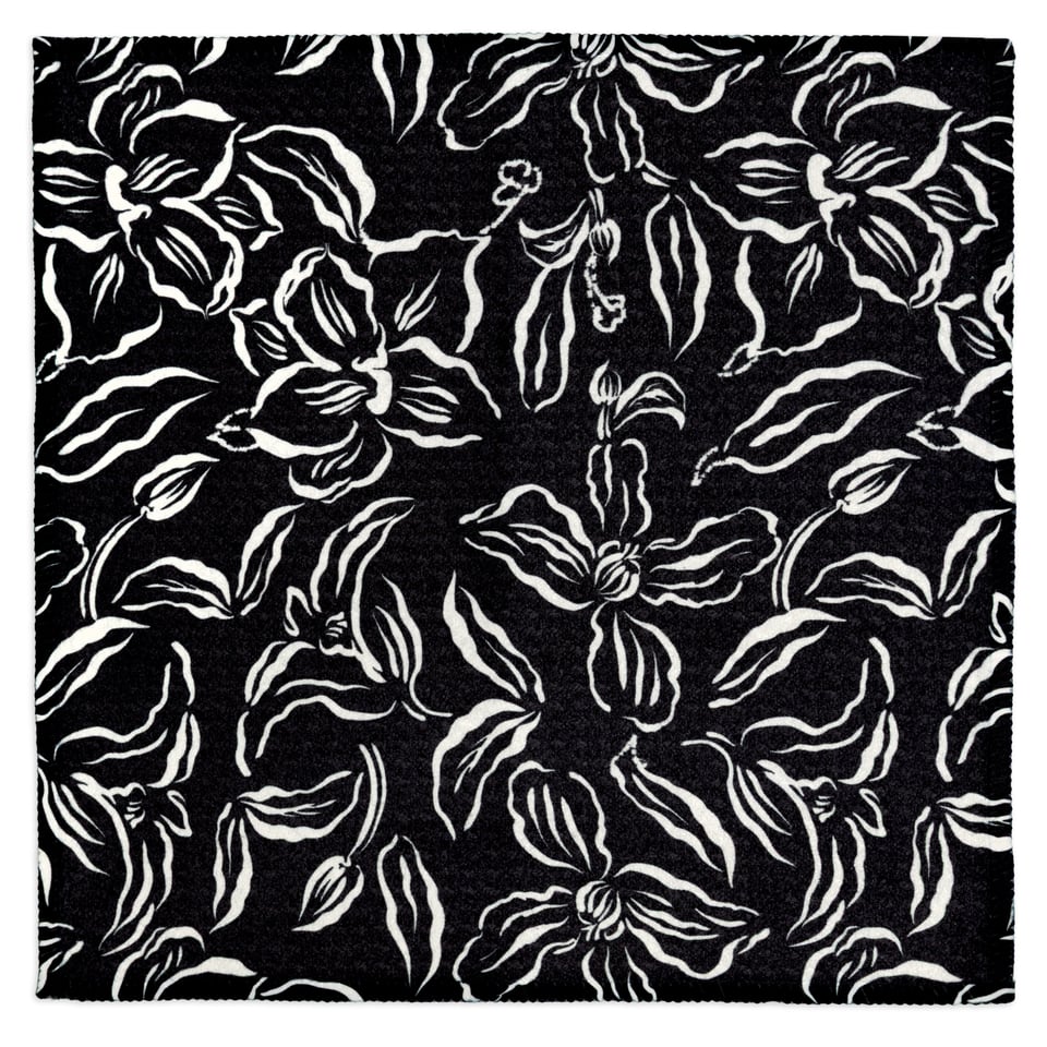 Black Floral VIBE® Cloth Set/2