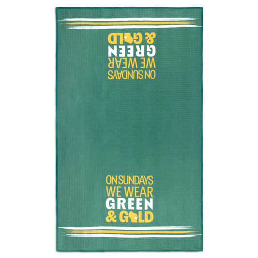 Green & Gold VIBE® Towel
