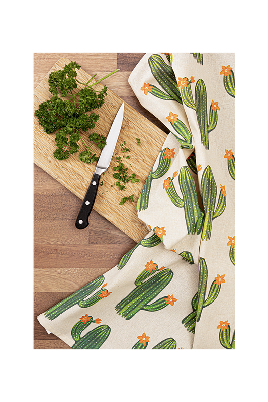 Cactus Designer Print Towel