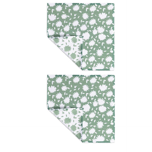 Aster Green Vibe Recycled Cloth Set/2