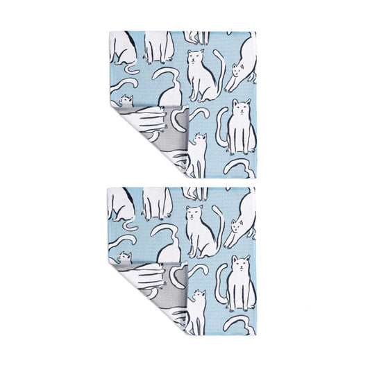 Curious Cats Vibe Recycled Cloth Set/2