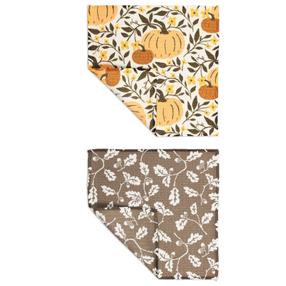 Pumpkin/Leaves VIBE® Cloth Set/2