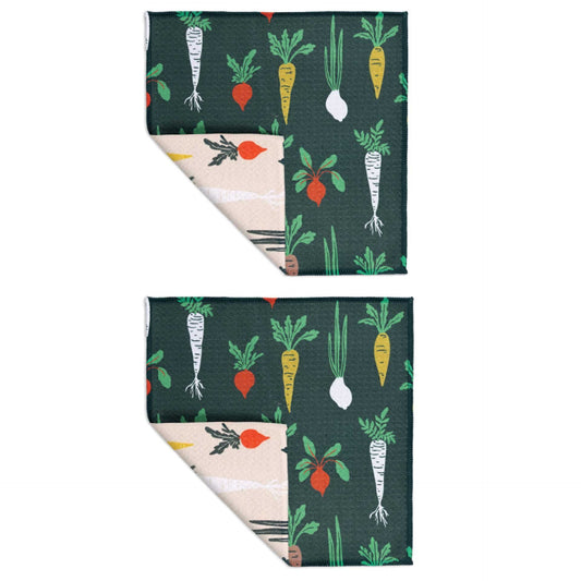 Root Veggies Vibe Recycled Cloth Set/2