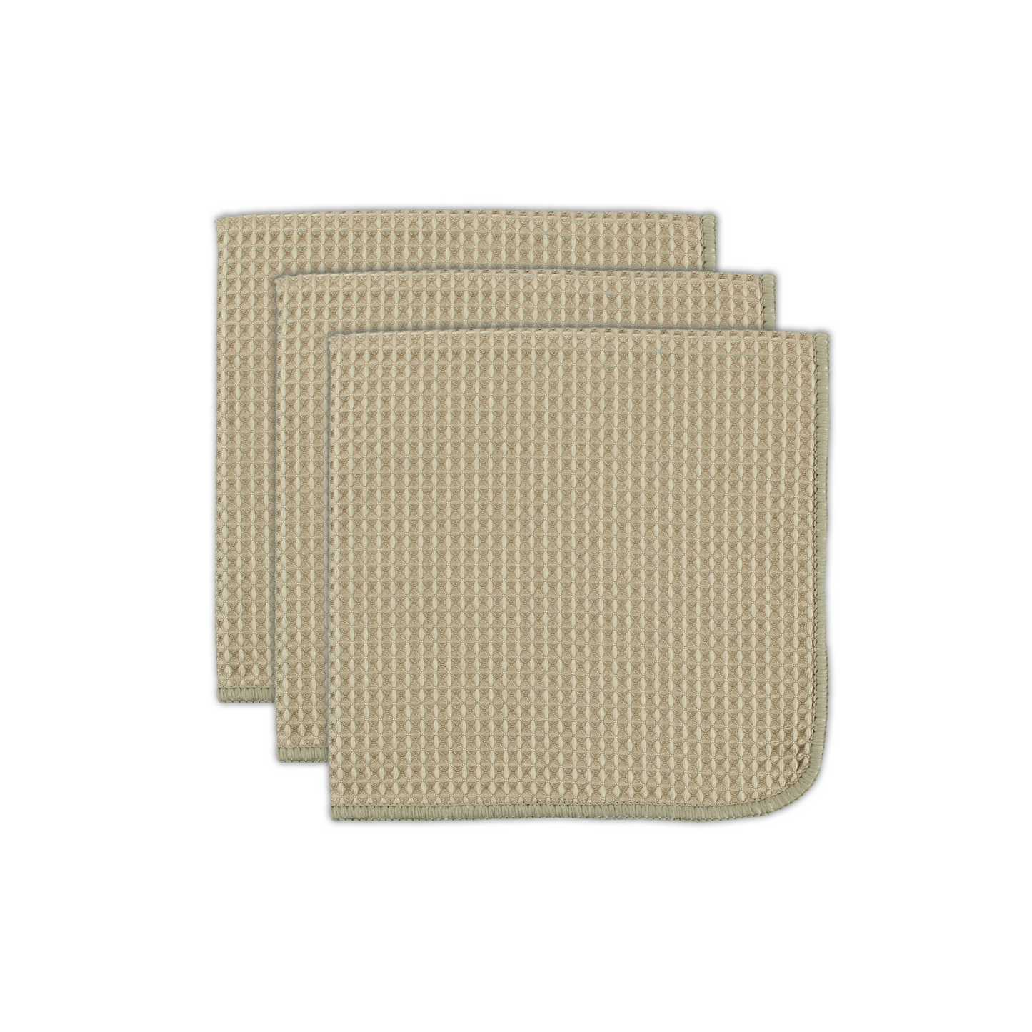 Pebble Microfiber Waffle Cloths Set/3
