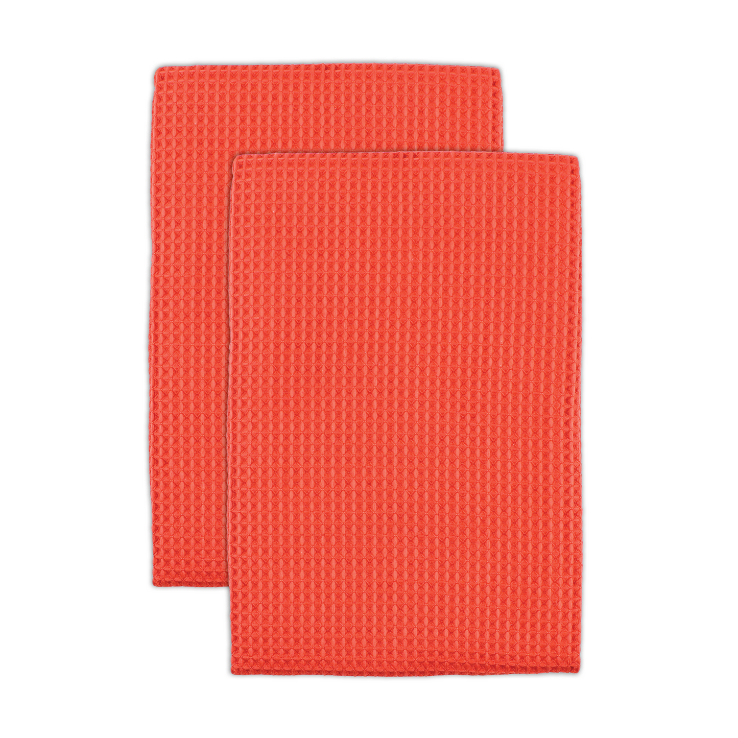 Coral Microfiber Waffle Towels Set/2