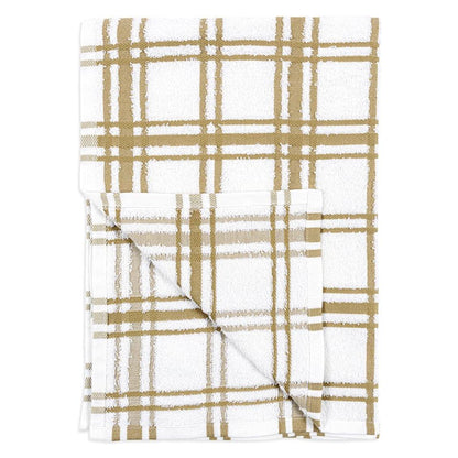 Khaki Terry Windowpane Towel