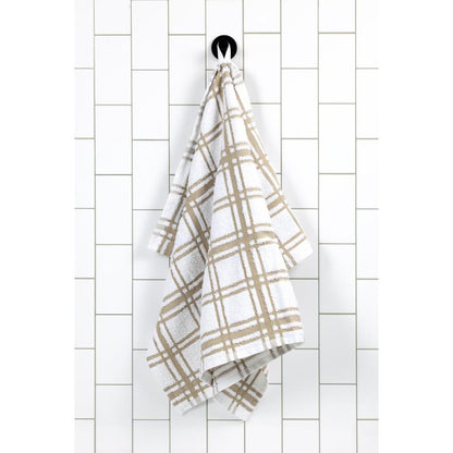 Khaki Terry Windowpane Towel