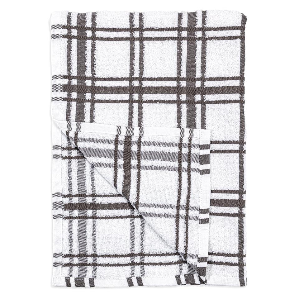 Stainless Windowpane Terry Towel