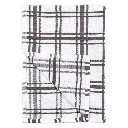 Stainless Windowpane Terry Towel