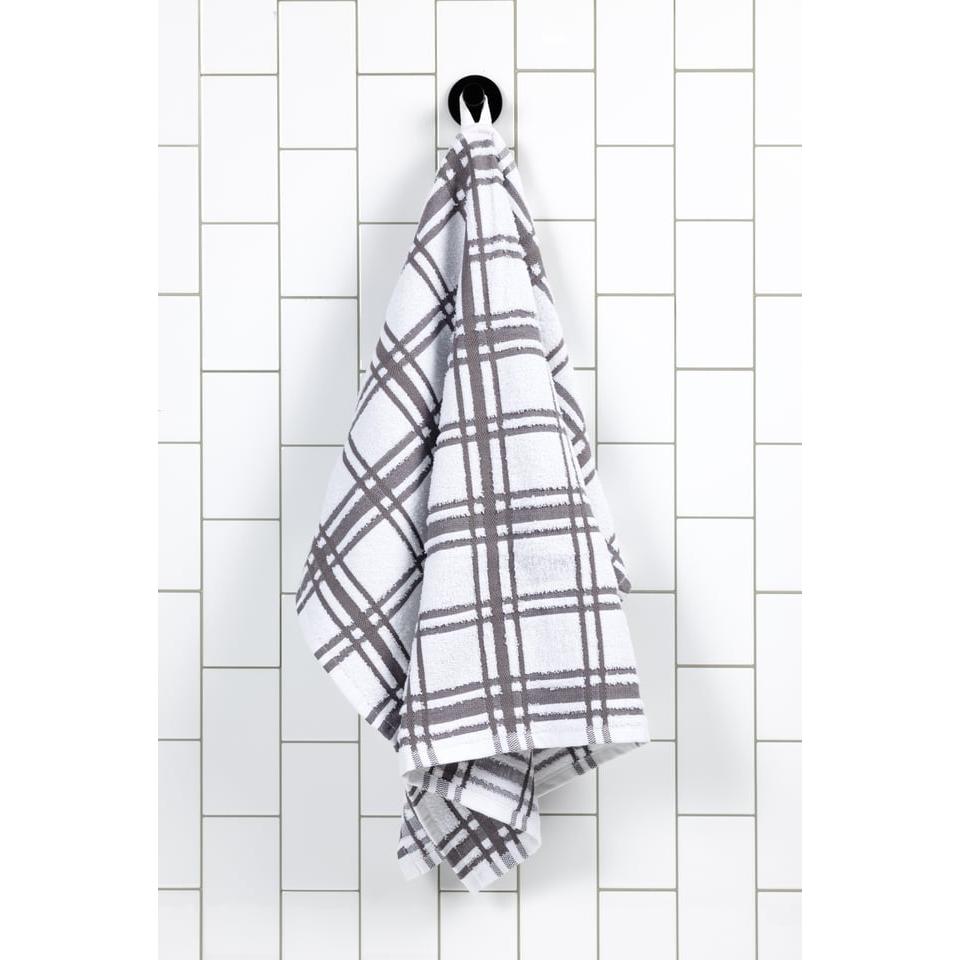 Stainless Windowpane Terry Towel