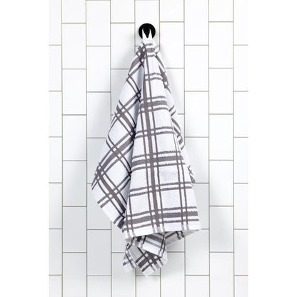Stainless Windowpane Terry Towel