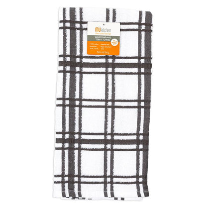 Stainless Windowpane Terry Towel