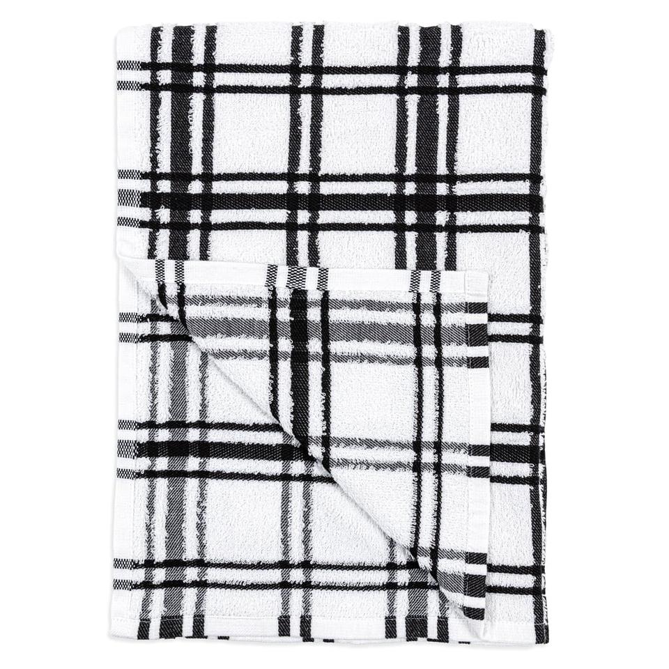 Onyx Windowpane Terry Towel