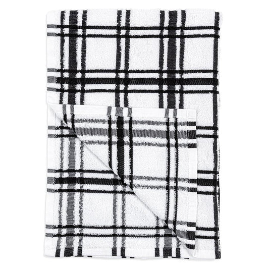 Onyx Windowpane Terry Towel