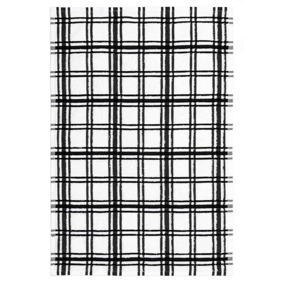 Onyx Windowpane Terry Towel