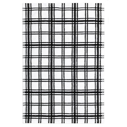 Onyx Windowpane Terry Towel