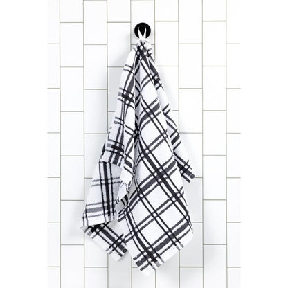 Onyx Windowpane Terry Towel