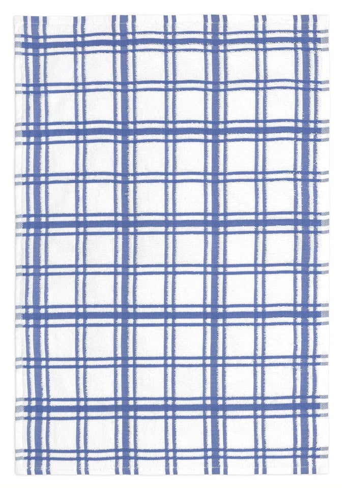 Seaside Windowpane Terry Towel