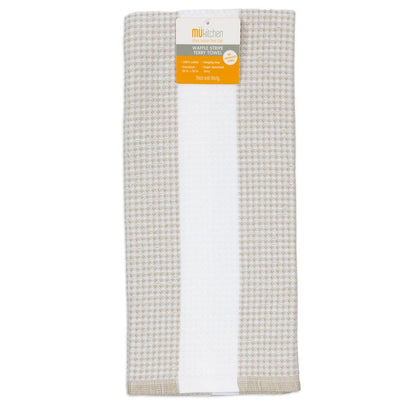 Khaki Waffle Terry Towel