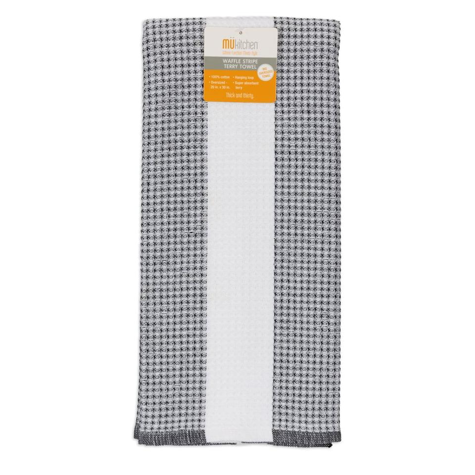 Onyx Waffle Terry Towel