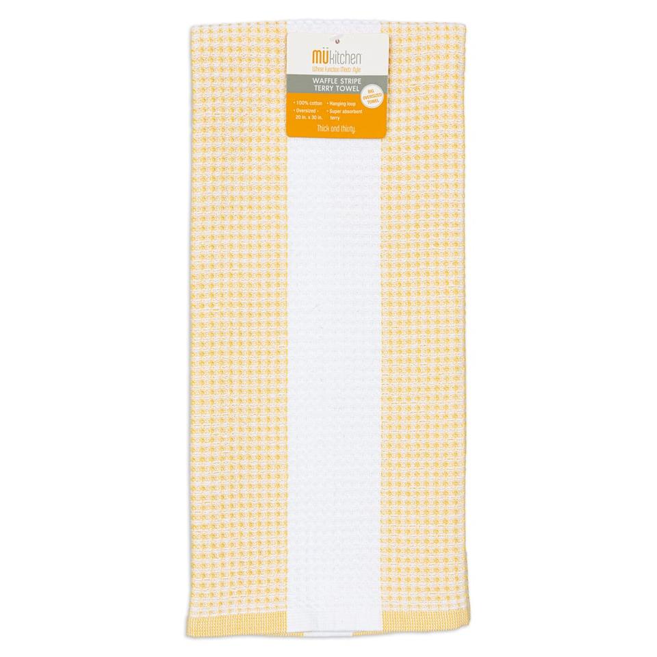 Citrine Mist Waffle Terry Towel